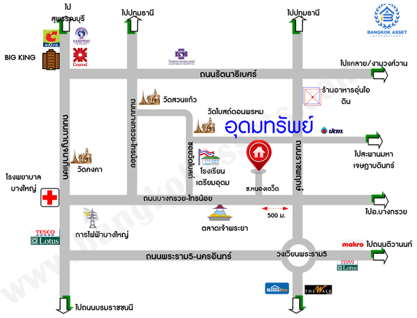 *****บ้านแฝดมือสองย่านนนทบุรี ม.อุดมทรัพย์ บางกรวย-ไทรน้อย หลังมุม! ทำเลดีที่สุดในโครงการ เนื้อที่ 37.1 ตร.ว. ฟังก์ชัน 3 ห้องนอน 2 ห้องน้ำ 1 ที่จอดรถ บ้านพร้อมยู่ ติดสวน บนทำเลเชื่อมต่อถ.ราชพฤกษ์, ถ.บางกรวย-ไทรน้อย ใกล้วงเวียนพระราม5